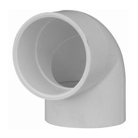 Charlotte Pipe & Foundry Company PVC 02300 1600HA Schedule 40 PVC Pressure Pipe Elbow, White, 2 in, 90 Degree