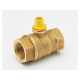 B&K LLC 113-52 Gas Ball Valve, 1/4 Turn, Forged Brass