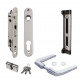 Locinox FORTYSET Complete Insert Lock Set w/ Fortylock for Metal, Vinyl or Aluminum Gates