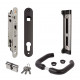 Locinox FORTYSET Complete Insert Lock Set w/ Fortylock for Metal, Vinyl or Aluminum Gates