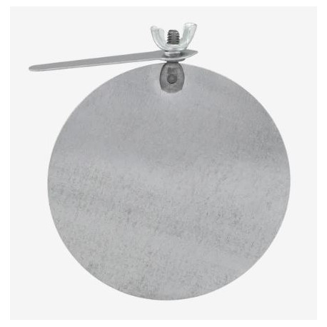 Imperial GV0752 HVAC Duct Pipe Air Damper With Handle, Galvanized, 6 in