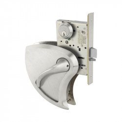 Sargent 9200 Mortise Lock Behavioral Health Trim (BHW), Finish-Satin Stainless Steel