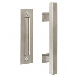 Sure-Loc Hardware BARN-SQ3 Square Ladder Barn Door Handle, Flush Handle 12"