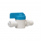 Watts PL-3012 Straight Stop Quick Connect Valve, 1/4" x 1/4"