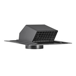 Lambro Industries 354R 4 inch Black ABS Plastic Exhaust Roof Vent