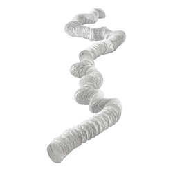 Lambro Industries 215L 3 inch x 50 foot Flexible White Vinyl (PVC) Duct