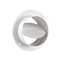 Lambro Industries 1775L 4 inch White Plastic In-Line Draft Blocker