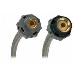 Fluidmaster B1F Click Seal Faucet Water Supply Connectors, 3/8" Comp. x 1/2" FIP