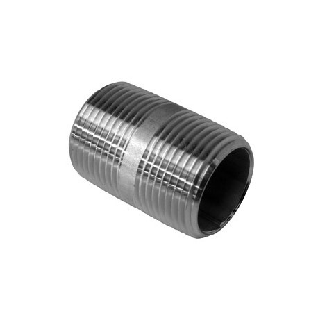 Larsen Supply Co 32-1903 Short Stainless Steel Nipple 3/4"