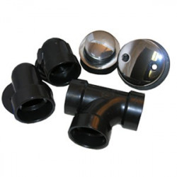 Larsen Supply Co 03-4941 ABS Tip Toe Waste And Overflow Assembly