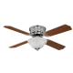Westinghouse 72304 Hadley Indoor Ceiling Fan w/ Dimmable LED Light Fixture, Brushed Nickel, 42"