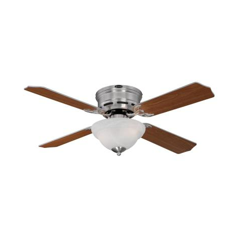Westinghouse 72304 Hadley Indoor Ceiling Fan w/ Dimmable LED Light Fixture, Brushed Nickel, 42"