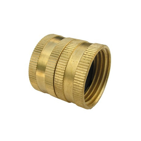 Larsen Supply Co 15-1705 3/4" Female Garden Hose Thread x 3/4" Female Garden Hose Thread Swivel Brass Adapter