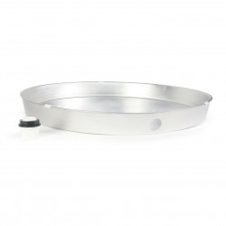 Camco Mfg 20810 Aluminum Water Heater Pan, 26 in. with PVC Fitting
