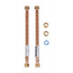Camco Mfg 10193 Connector Kit-15" x 3/4" Gas/Elec,Copper w/CompFtg