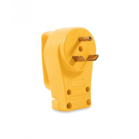 Camco Mfg 55245 30-Amp Power Grip Replacement Male Plug with Handle, 125V/3750W