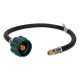 Camco Mfg 59073 Pigtail Propane Hose Connector, 20-Inch
