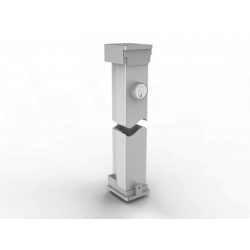 Sargent L980 Lockable Mullion, Aluminum