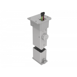 Sargent EL980 Electric Lockable Mullion, Steel, Finish-Anodized Satin Aluminum