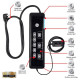 Jasco 34117 GE 8-Outlet 2-USB 4ft. Surge Protector, Black