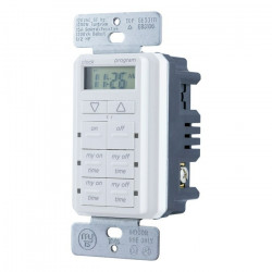 Jasco 26893-P1 MyTouchSmart Indoor In-Wall Simple Set Digital Timer, White