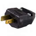 Jasco 54268 GE Replacement Polarized Household Plug, Black
