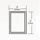 Arrow S21 Fire-Rated Removable Mullion, Length-86", Extruded Aluminum, Prime Coated