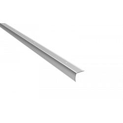 Pemko 2120 Stair Nosing, 1-1/4" W x 1-1/8" H, Mill Finish Aluminum