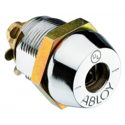 Abloy Sentry CL204 Cam Lock, Length-3/4", UL, Hard Steel, Finish-Bright Chrome