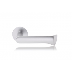 Abloy Sentry DH001 Aalto Door Handle Pair w/ 007 Plate, Material-Aluminum, Door Thickness-40 - 60 mm