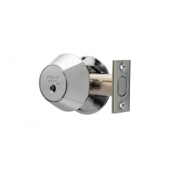Abloy Sentry ME15 Tubular Deadbolt, Keying Platform-Protec, Single Cylinder w/ Thumbturn, Bright Chrome