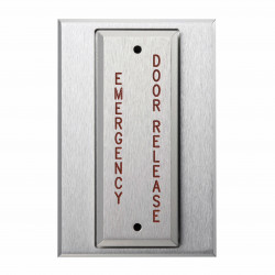Alarm Controls PT5 Vandal Resistant Push Plate, T-Style