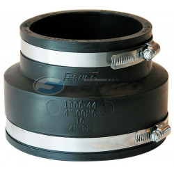 Fernco P1006 Clay Pipe Coupling, Concrete To Cast Iron Or Plastic