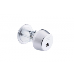 Abloy Sentry CY060C Outer Cylinder w/ Blank Plate For Solid Door, Keying Platform-Classic, Bright Chrome