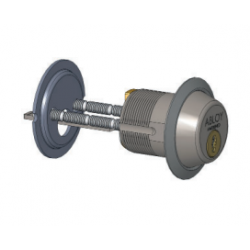 Abloy Sentry CYPL403 Cliq 1-1/4" Mortise/Rim Cylinder w/ Dust Cover w/o Keys, Satin Chrome