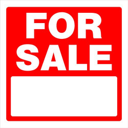 Hillman 843384 Sale Sign Red and White (16-3/4" x 16-3/4" )