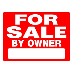 Hillman 840241 Sale By Owner Sign, (18" X 24")