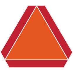 Hillman 840628 Slow Moving Vehicle Sign, (14" X 16")