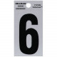 Hillman 8393 Adhesive House Number Black and Silver Reflective (2")