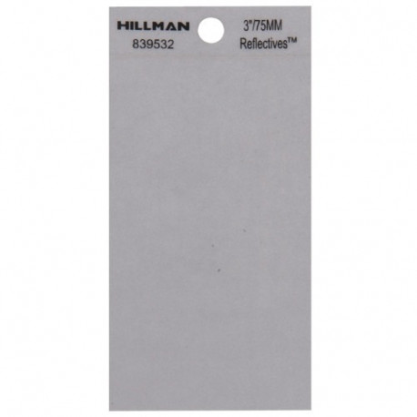 Hillman 839532 Thin Adhesive Blank Black and Silver (3")