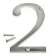 Hillman 84332 Distinctions Flush Mount House Number Nickel (4")