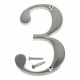 Hillman 84332 Distinctions Flush Mount House Number Nickel (4")