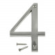 Hillman 84332 Distinctions Flush Mount House Number Nickel (4")