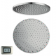 Rain Therapy PS CR-PD020-01 15-3/4" Diam. Rain Shower Head w/ Chromotherapy LED Light, Polished Chrome
