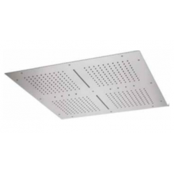 Rain Therapy PS ZI-64448 31-1/2'' Square Shower Head w/ Chromotherapy LED Light, 4 Canopies & 2 Cascasde Waterfall