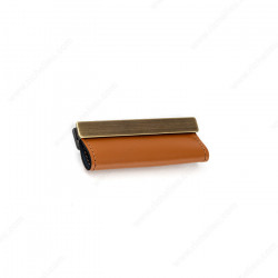 Richelieu MN2468Z120U Contemporary Leather and Metal Recessed Pull