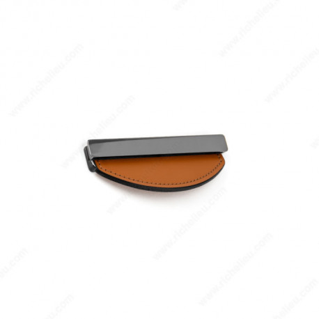 Richelieu MN2467Z120U Contemporary Leather and Metal Recessed Pull