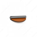 Richelieu MN2467Z120U Contemporary Leather and Metal Recessed Pull
