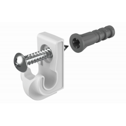 Closetmaid 754600 Concrete Wall Clip, 12PK
