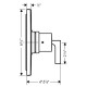 Axor 39414 Citterio Pressure Balance Trim
